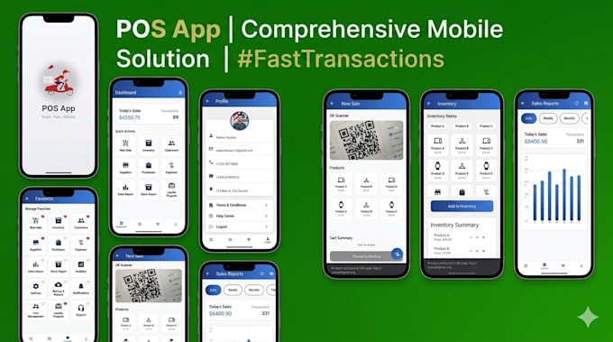 create custom flutter mobile pos apps for your business