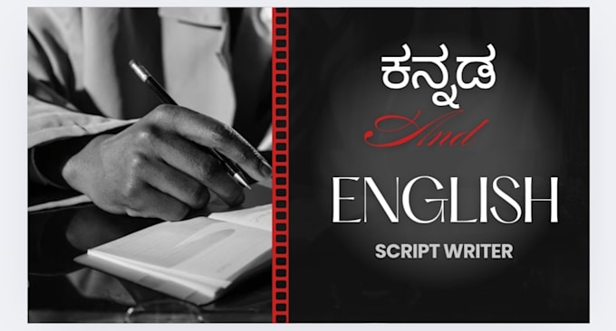 write kannada and english scripts for your business