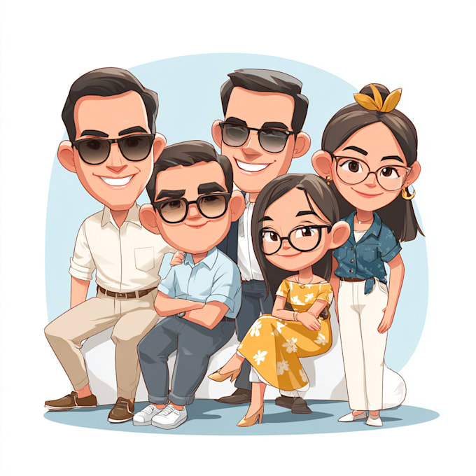 do a funny cartoon character, caricature, portrait