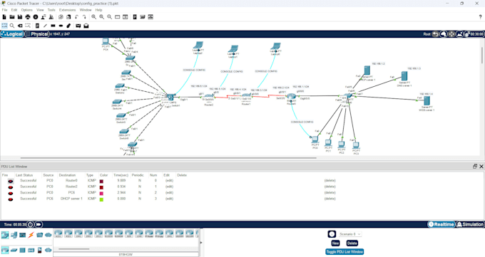 design and simulate computer networks using cisco packet tracer