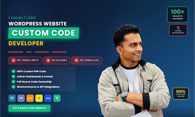 develop, customize your wordpress website with custom codes