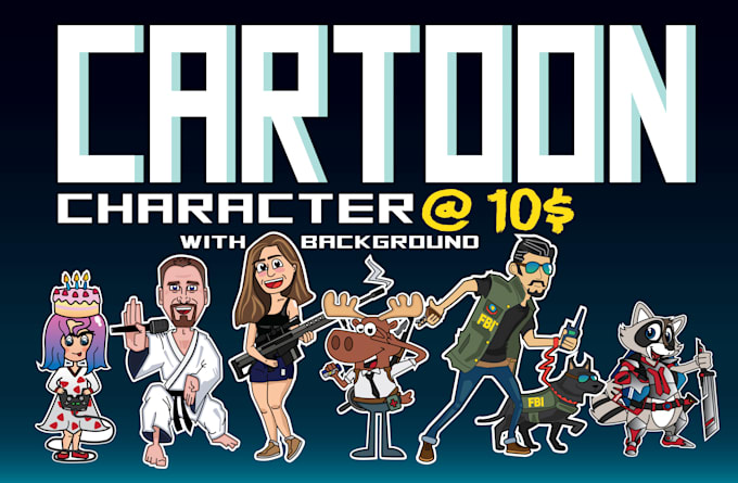 draw a cartoon character based on your idea