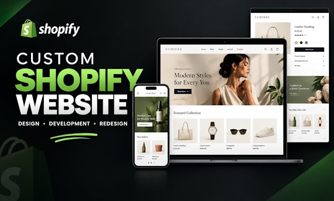 design, redesign or build a premium 3d shopify website