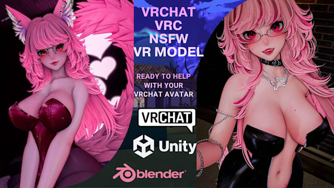 custom vrchat avatar commission, furry avatar nsfw, vrc avatar character model