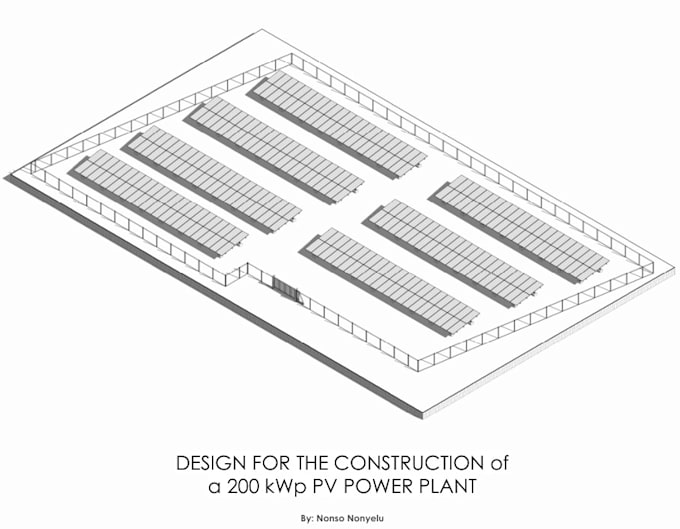 Create a detailed cad, shop, as built drawing for solar pv plant by ...