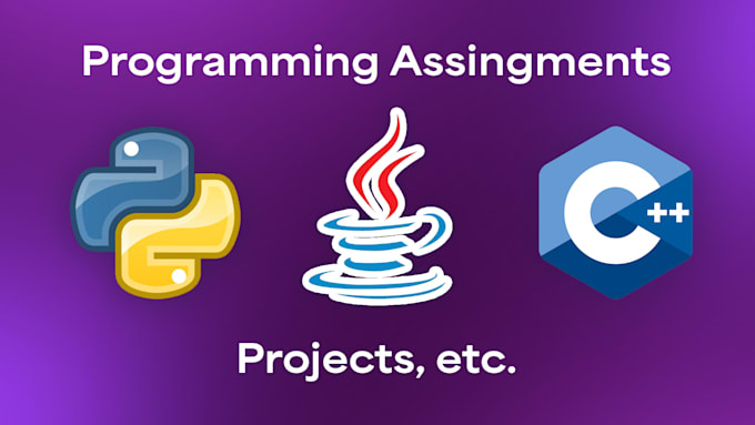 Hacer tareas y proyectos de codificación en python, java y cpp