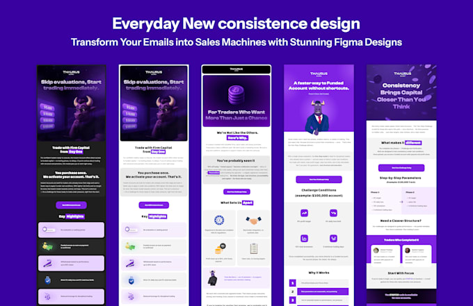 do professional stunning email template design in figma
