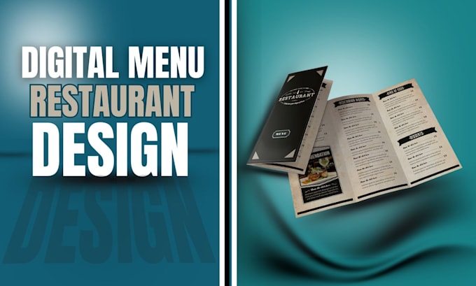Create restaurant menu design digital menu board tv screen menu food ...