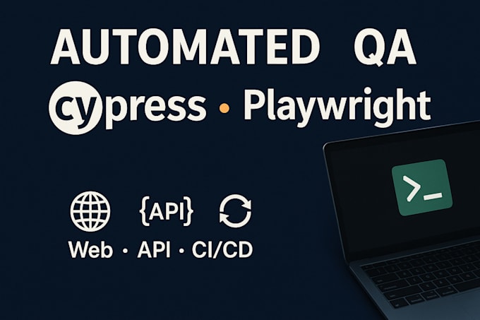 do automation testing for your web app using cypress or playwright with cicd