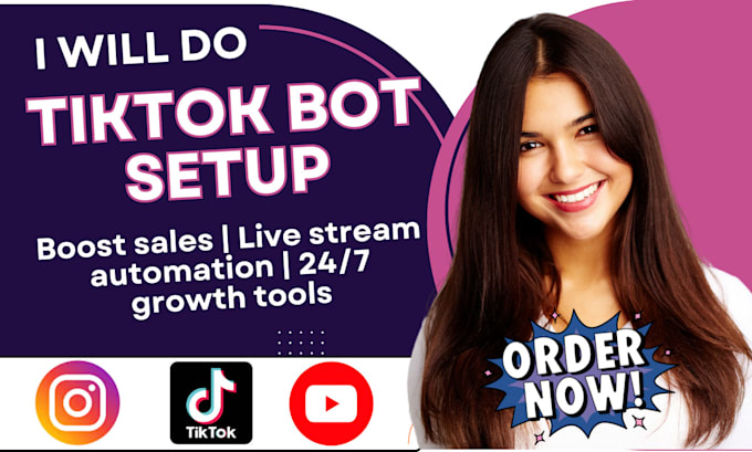 setup tiktok bot, manage tiktok shop, tiktok bot live stream automated bot