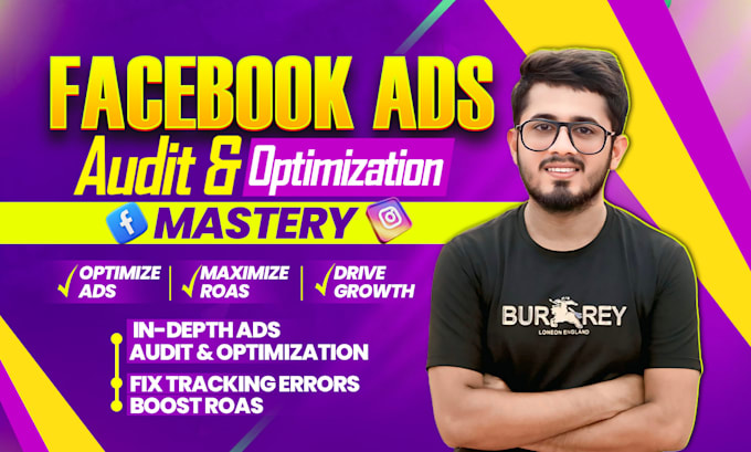 audit and optimize your facebook ads, instagram ads, for leads and sales