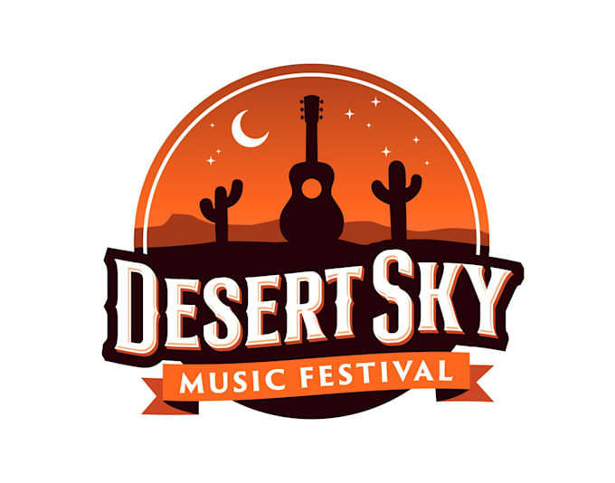 make an modern wonderful desert logo design