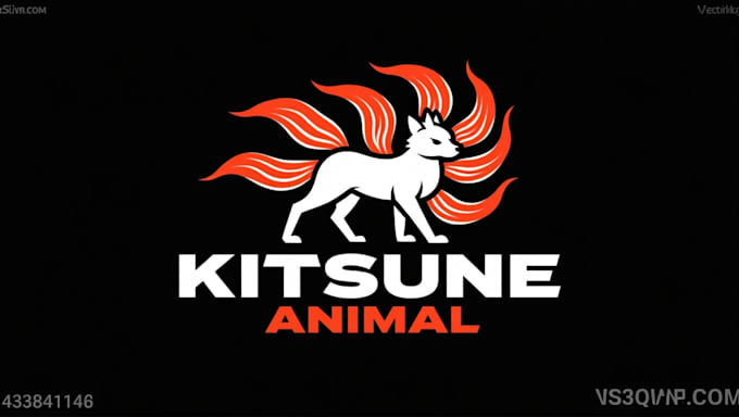 make a high quality kitsune mascot logo in 12 hours