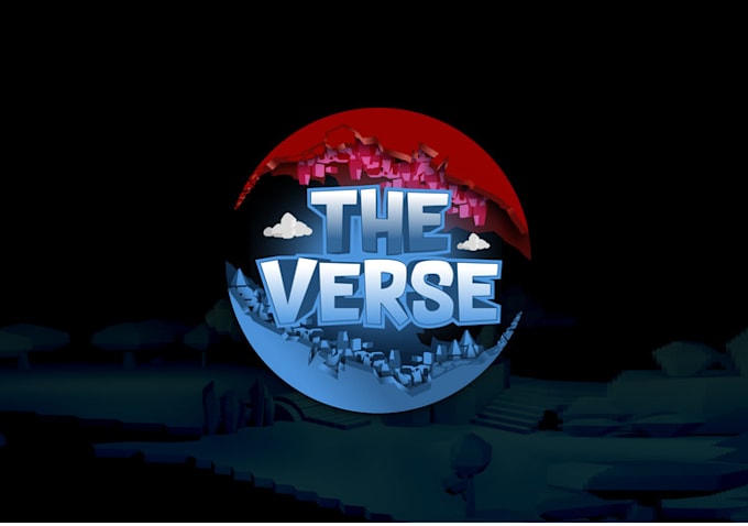design premium super verse game logo