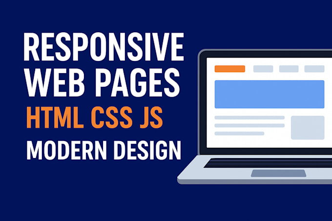 create responsive web pages using HTML CSS and javascript