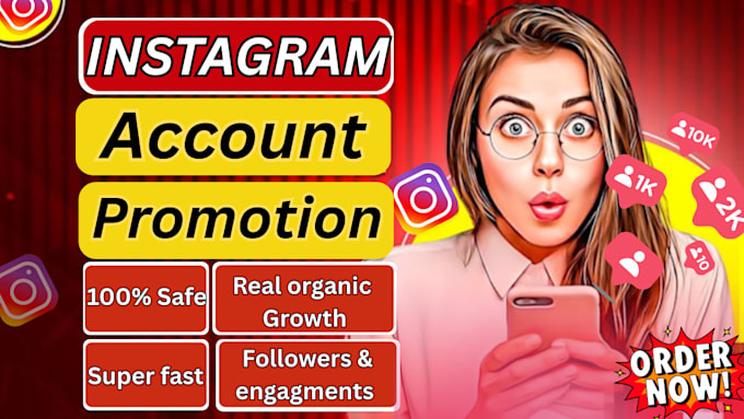 do instagram promotion for organic growth with real active followers