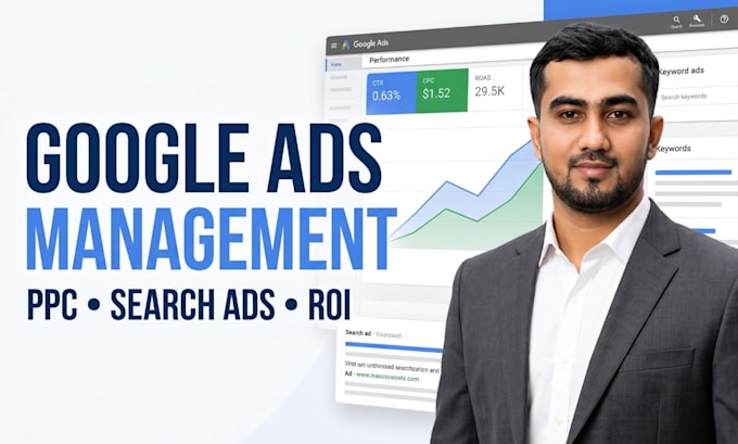 be your google ads manager, setup and manage PPC campaign as an adwords expert