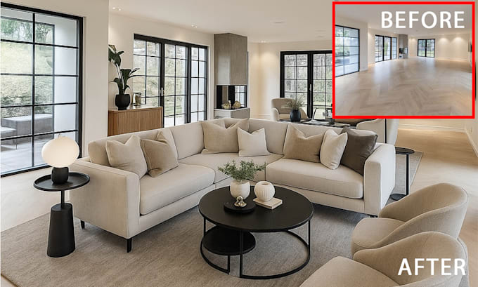 do ai interior redesign and virtual staging