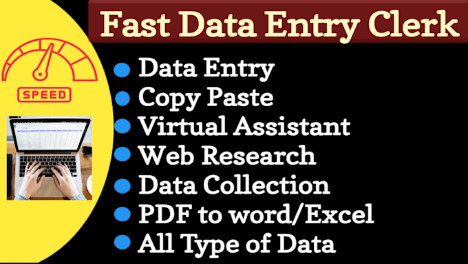 be your fast data entry clerk for excel, word, and google sheets