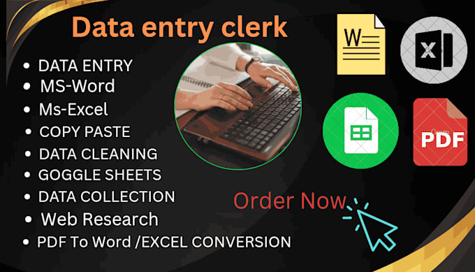be your fast data entry clerk for excel, word, and google sheets
