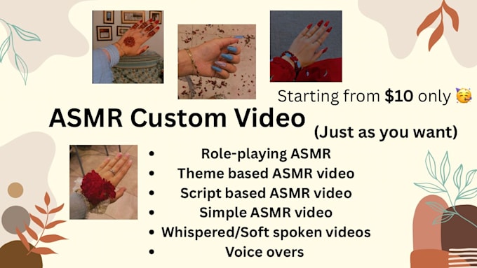 Make the best custom asmr video for you in your budget by Miss_asmrtist ...