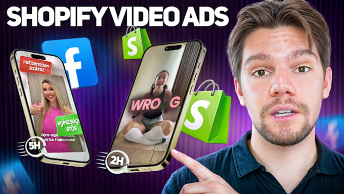 edit shopify dropshipping video ad in 24h