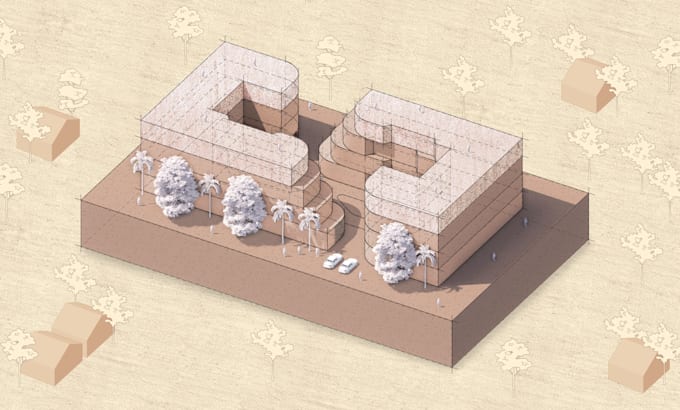 do architectural axonometric diagrams and 3d modeling