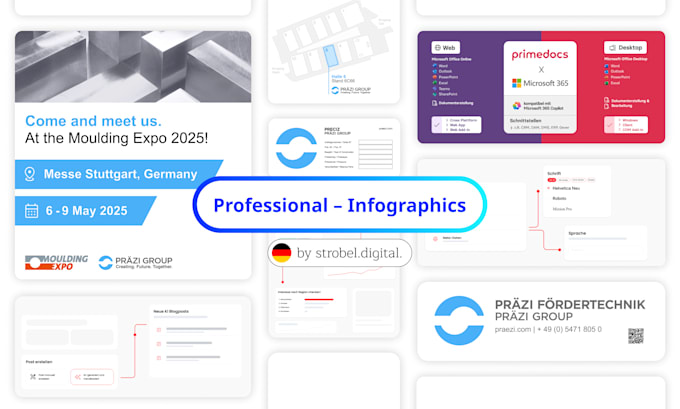 design professional, corporate infographics