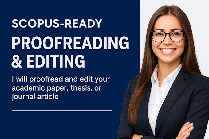 proofread and edit your academic paper, thesis, or journal article