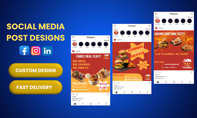 Design professional and eye catching social media posts by Duaa ...