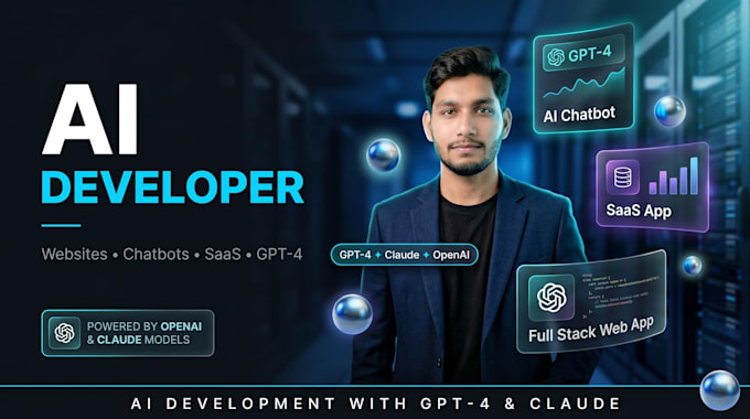 build an ai powered web app, saas platform and chatbot using gpt4