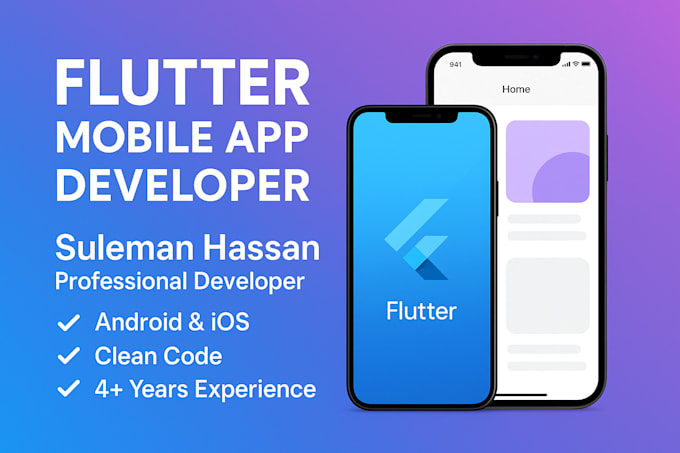 design and develop professional flutter app