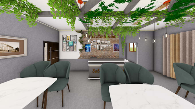 do 3d modelling, interior design and realistic 3d rendering using vray