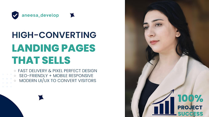 design and code a high converting landing page with HTML CSS js bootstrap