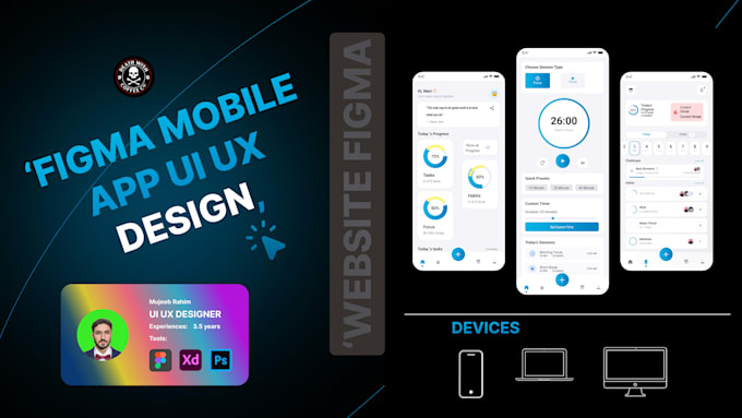do modern and unique uiux design