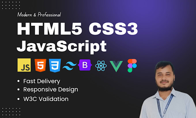 convert figma to html css and js bootstrap 5 tailwind css