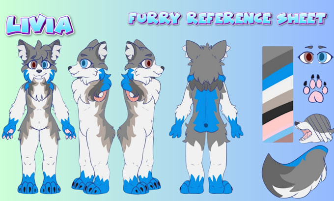draw furry art, reference sheet, furry ref sheet ,fursuit, furry commission,oc