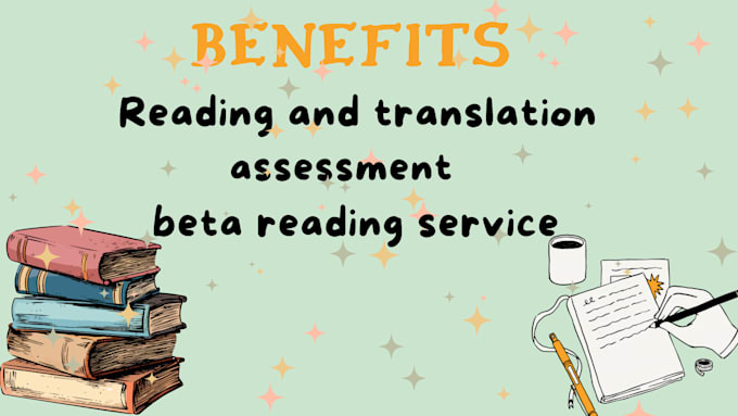 a beta reading service and translation service