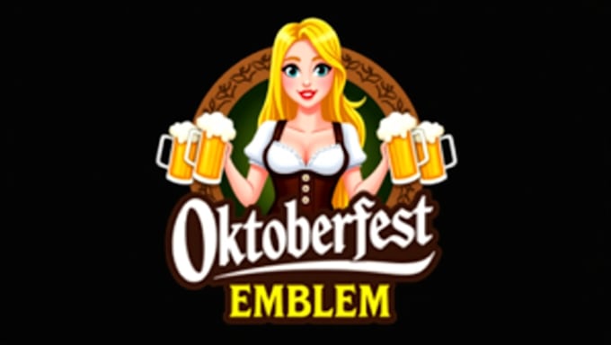 make different oktoberfest party logo design with express delivery