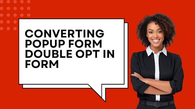 build high converting popup form double optin form