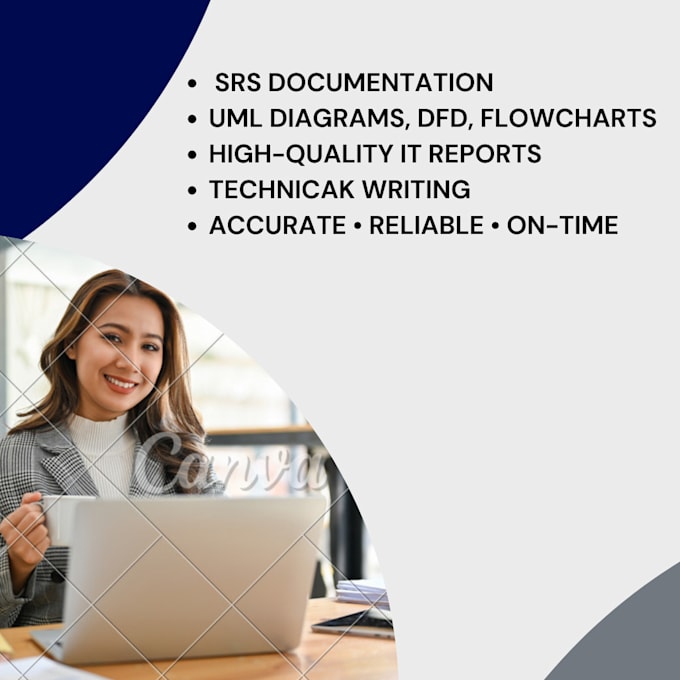 create srs documentation, uml diagrams, dfd, erd and technical reports
