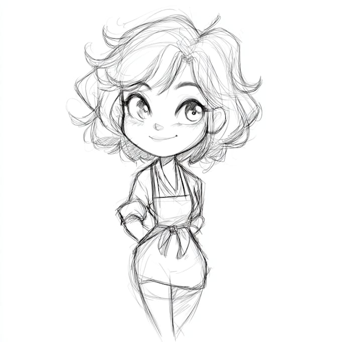 draw cute anime chibi art character design