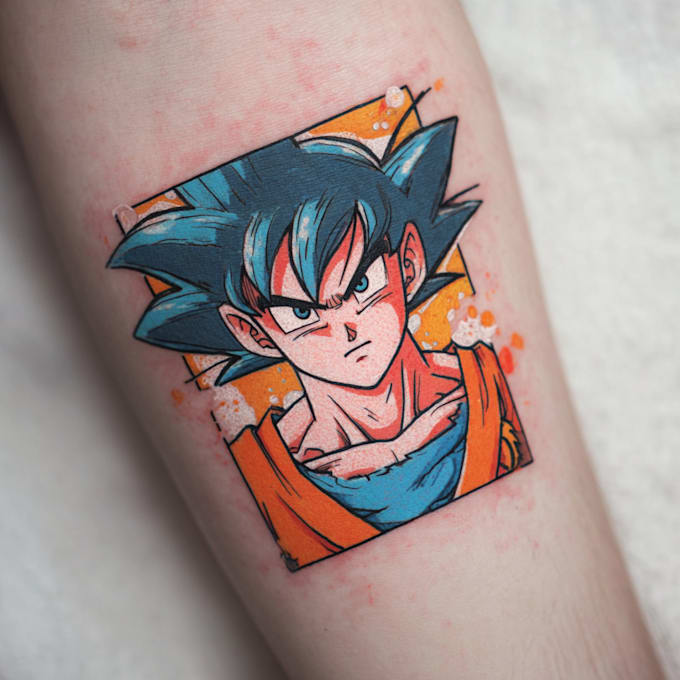 make comic cartoon anime tattoo design