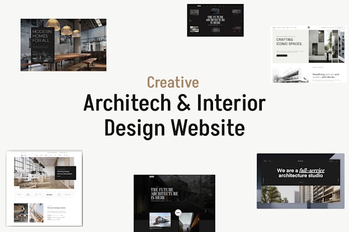 design a professional architecture and interior design website