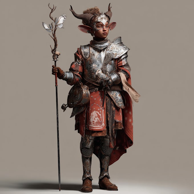 Create a fantasy character concept art by Rafaelurnett | Fiverr