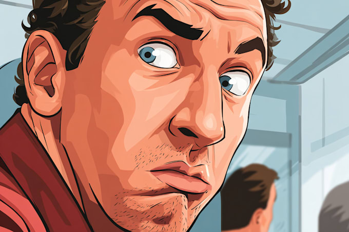 design a vector comic cartoon