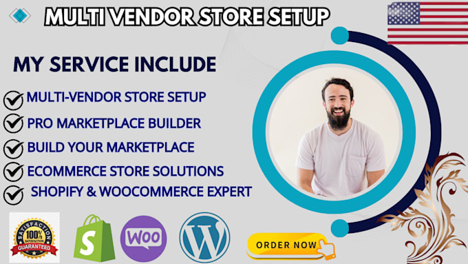 build multi vendor ecommerce market place for shopify wordpress woocommerce