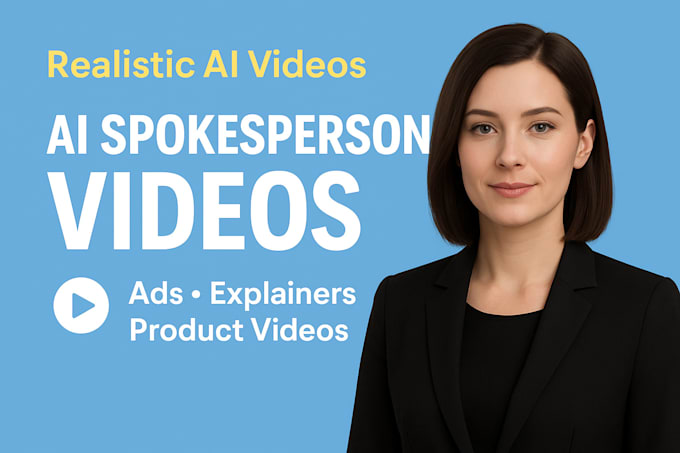 make a professional ai spokesperson video with a human avatar