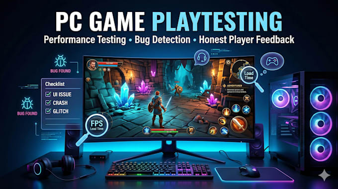 playtest your game on android or PC