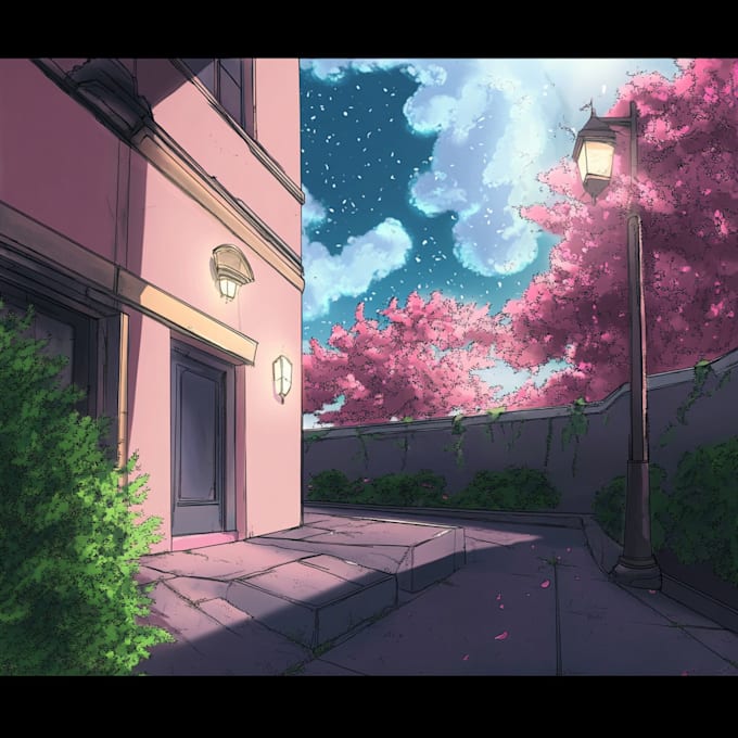 make a 2d background scene for animation fast